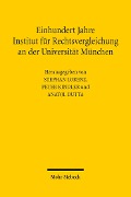 Cover-Bild zum Titel 'Einhundert Jahre Institut für Rechtsvergleichung an der Universität München' von ''