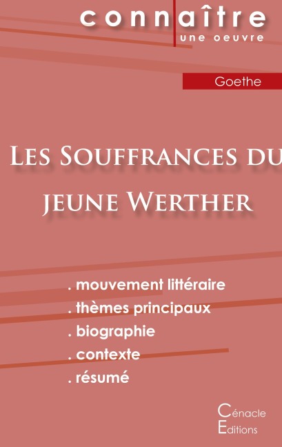 Fiche de lecture Les Souffrances du jeune Werther de Goethe (Analyse littéraire de référence et résumé complet) - Goethe