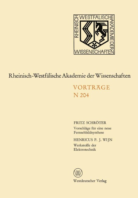 Vorschläge für eine neue Fernsehbildsynthese - Fritz Schröter