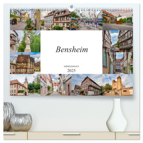 Bensheim Impressionen (hochwertiger Premium Wandkalender 2025 DIN A2 quer), Kunstdruck in Hochglanz - Dirk Meutzner