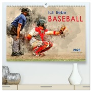 Ich liebe Baseball (hochwertiger Premium Wandkalender 2026 DIN A2 quer), Kunstdruck in Hochglanz - Peter Roder