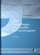 Cover-Bild zum Titel 'Anmeldungen zum Registergericht' von ''
