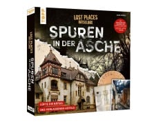 Cover-Bild zum Titel 'Lost Places Rätselbox - Spuren in der Asche: Ein Krimi-Rätsel für Zuhause. Lüfte die Rätsel des verlassenen Hotels' von 'Hans Pieper'