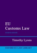 Cover-Bild zum Titel 'EU Customs Law' von 'Timothy Lyons'