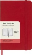 Cover-Bild zum Titel 'Moleskine 12 Monate Tageskalender 2027, Pocket/A6, 1 Tag = 1 Seite, Fester Einband, Scharlachrot' von ''