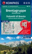 Cover-Bild zum Titel 'KOMPASS Wanderkarte 73 Brentagruppe, Weltnaturerbe / Dolomiti di Brenta 1:50.000' von ''