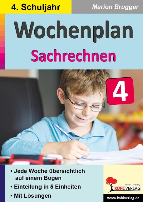 Wochenplan Sachrechnen / Klasse 4 - 