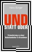 Cover-Bild zum Titel 'UND STATT ODER' von 'Hans Bürger'