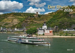 Cover-Bild zum Titel 'Der Rhein von Mainz bis Köln 2026 Bildkalender A3 Spiralbindung' von ''