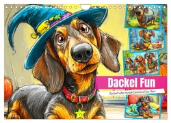 Dackel Fun. Zauberhafte Hunde Cartoons fürs Herz (Wandkalender 2026 DIN A4 quer), CALVENDO Monatskalender - Rose Hurley