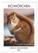 Cover-Bild zum Titel 'Eichhörnchen - Einfach zum Verlieben (Wandkalender 2027 DIN A4 hoch), CALVENDO Monatskalender' von 'Same'