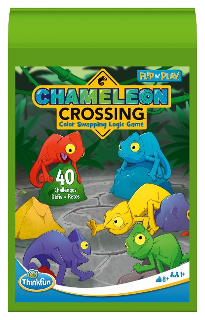 ThinkFun Flip n' Play - Chameleon Crossing - Logikspiel ab 8 Jahre - 