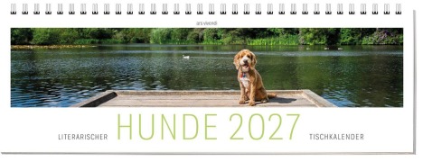Cover-Bild zum Titel 'Tischkalender Hunde 2027' von 'Vivendi Ars'