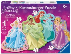 Cover-Bild zum Titel 'Ravensburger Kinderpuzzle 03082 - Liebe das Leben! - 4 konturgeformte Puzzles mit 10, 12, 14 und 16 großen, stabilen Puzzleteilen, für kleine Disney-Fans ab 3 Jahren' von ''