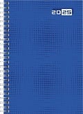 rido/idé 7021007025 Buchkalender Modell futura 2 (2025)| 2 Seiten = 1 Woche| A5| 160 Seiten| Grafik-Einband| blau - 