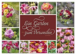 Cover-Bild zum Titel 'Ein Garten, der zum Verweilen einlädt (Wandkalender 2026 DIN A2 quer), CALVENDO Monatskalender' von 'Susann Kuhr'