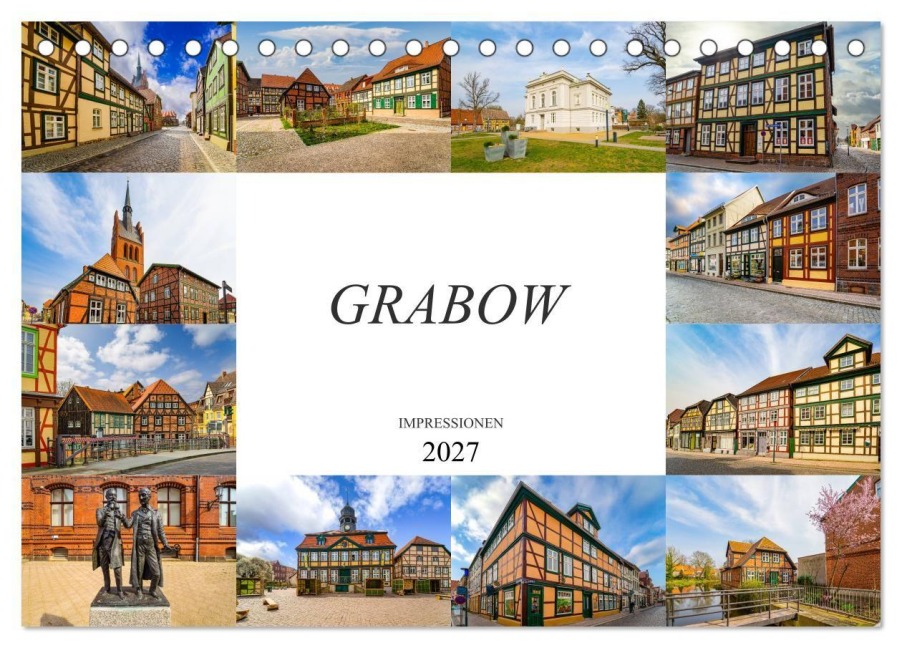 Grabow Impressionen (Tischkalender 2027 DIN A5 quer), CALVENDO Monatskalender - Dirk Meutzner