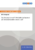 Cover-Bild zum Titel 'Das Internet ist tot!? 2004 lebt das Internet als Geschäftsmodell wieder auf!!' von 'M. Westphal'