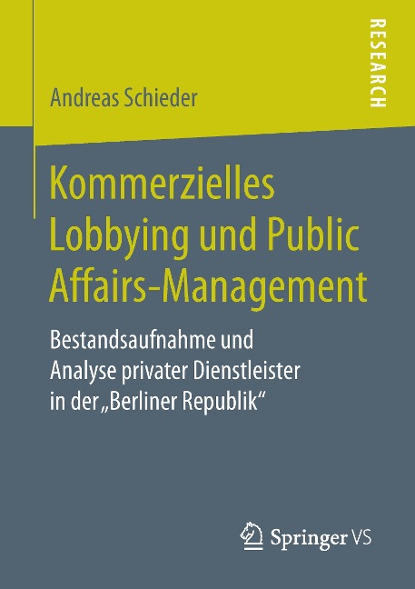 Kommerzielles Lobbying und Public Affairs-Management - Andreas Schieder