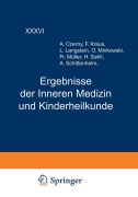 Cover-Bild zum Titel 'Ergebnisse der Inneren Medizin und Kinderheilkunde' von 'L. Langstein, A. Schittenhelm'