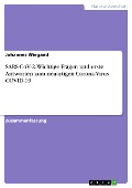 Cover-Bild zum Titel 'SARS-CoV-2. Wichtige Fragen und erste Antworten zum neuartigen Corona-Virus COVID-19' von 'Johannes Wiegand'