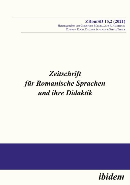 Zeitschrift für Romanische Sprachen und ihre Didaktik - Christoph Heiderich Bürgel