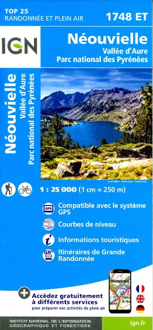 Néouvielle/ Vallee d'aure/ PN des Pyrenees 1:25 000 - 