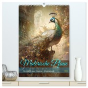 Cover-Bild zum Titel 'Malerische Pfaue (hochwertiger Premium Wandkalender 2026 DIN A2 hoch), Kunstdruck in Hochglanz' von 'Cathrin Illgen'