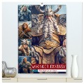 Wikinger-Fantasy. Wilde Krieger aus dem Norden (hochwertiger Premium Wandkalender 2024 DIN A2 hoch), Kunstdruck in Hochglanz - Rose Hurley