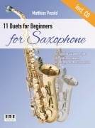 Cover-Bild zum Titel '11 Duets for Beginners for Saxophone' von 'Matthias Petzold'