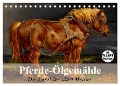 Pferde-Ölgemälde. Die Kunst der alten Meister (Tischkalender 2024 DIN A5 quer), CALVENDO Monatskalender - Elisabeth Stanzer