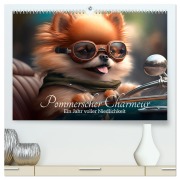 Cover-Bild zum Titel 'Pommerscher Charmeur Ein Jahr voller Niedlichkeit (hochwertiger Premium Wandkalender 2026 DIN A2 quer), Kunstdruck in Hochglanz' von 'Artefacti Artefacti'