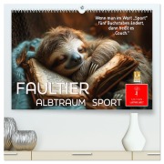 Faultier - Albtraum Sport (hochwertiger Premium Wandkalender 2026 DIN A2 quer), Kunstdruck in Hochglanz - Peter Roder