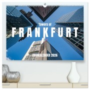 Cover-Bild zum Titel 'Towers of Frankfurt Fotokalender 2026 (hochwertiger Premium Wandkalender 2026 DIN A2 quer), Kunstdruck in Hochglanz' von 'Shadiego Shadiego'