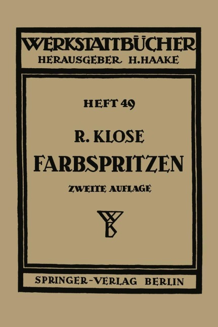 Farbspritzen - R. Klose