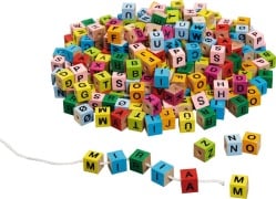 Cover-Bild zum Titel 'Buchstabenwürfel, bunt, zum Aufziehen' von ''