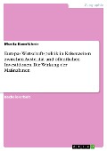 Cover-Bild zum Titel 'Europas Wirtschaftspolitik in Krisenzeiten zwischen Austerität und öffentlichen Investitionen. Die Wirkung der Maßnahmen' von 'Moritz Ebenführer'