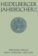 Cover-Bild zum Titel 'Heidelberger Jahrbücher' von ''