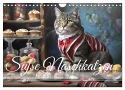Cover-Bild zum Titel 'Süße Naschkatzen - Pelzige Leckermäulchen zwischen süßen Desserts und Torten (Wandkalender 2026 DIN A4 quer), CALVENDO Monatskalender' von 'Fotodesign Verena Scholze'