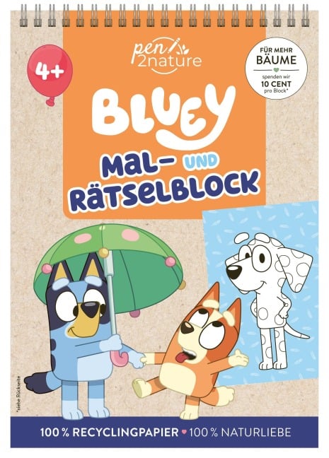 Bluey Mal- und Rätselblock - Pen2nature