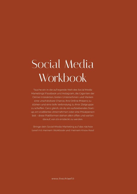 Social Media Workbook - Liv Schläfli