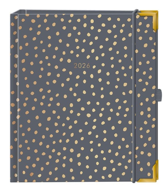 Terminplaner A5 Premium 2026 Dunkelgrau - 