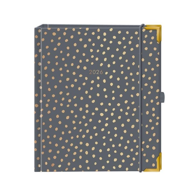 Terminplaner A5 Premium 2026 Dunkelgrau - 