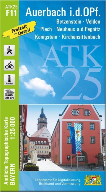 ATK25-F11 Auerbach i.d.OPf. (Amtliche Topographische Karte 1:25000) - 
