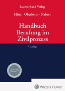 Cover-Bild zum Titel 'Handbuch Berufung im Zivilprozess' von ''