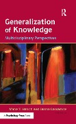 Cover-Bild zum Titel 'Generalization of Knowledge' von ''