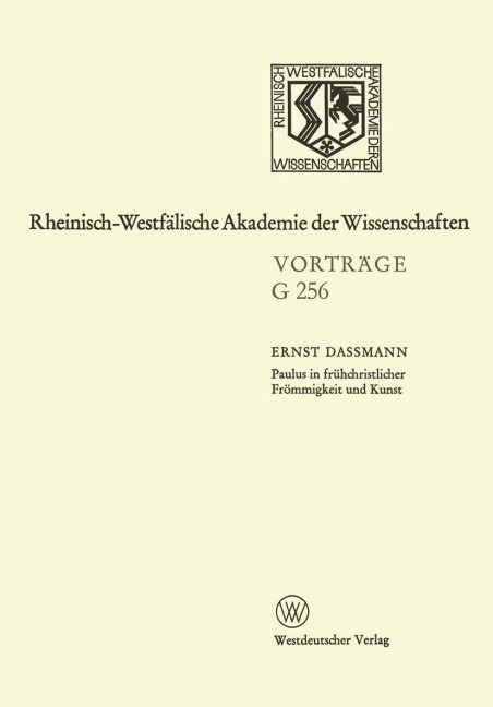 Paulus in Frühchristlicher Frömmigkeit und Kunst - Ernst Dassmann