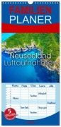 Familienplaner 2026 - Neuseeland Luftaufnahmen mit 5 Spalten (Wandkalender, 21 x 45 cm) CALVENDO - Sf Sf