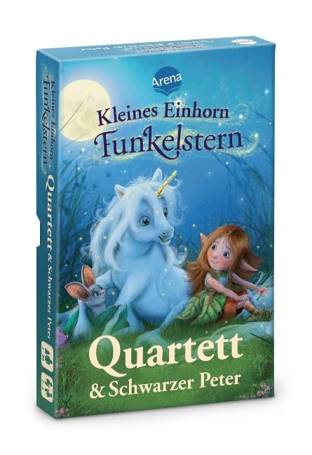 Kleines Einhorn Funkelstern. Quartett & Schwarzer Peter - Mila Berg