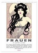 Cover-Bild zum Titel 'Frauen in zarten Linien (Wandkalender 2026 DIN A4 hoch), CALVENDO Monatskalender' von 'Werner Braun'
